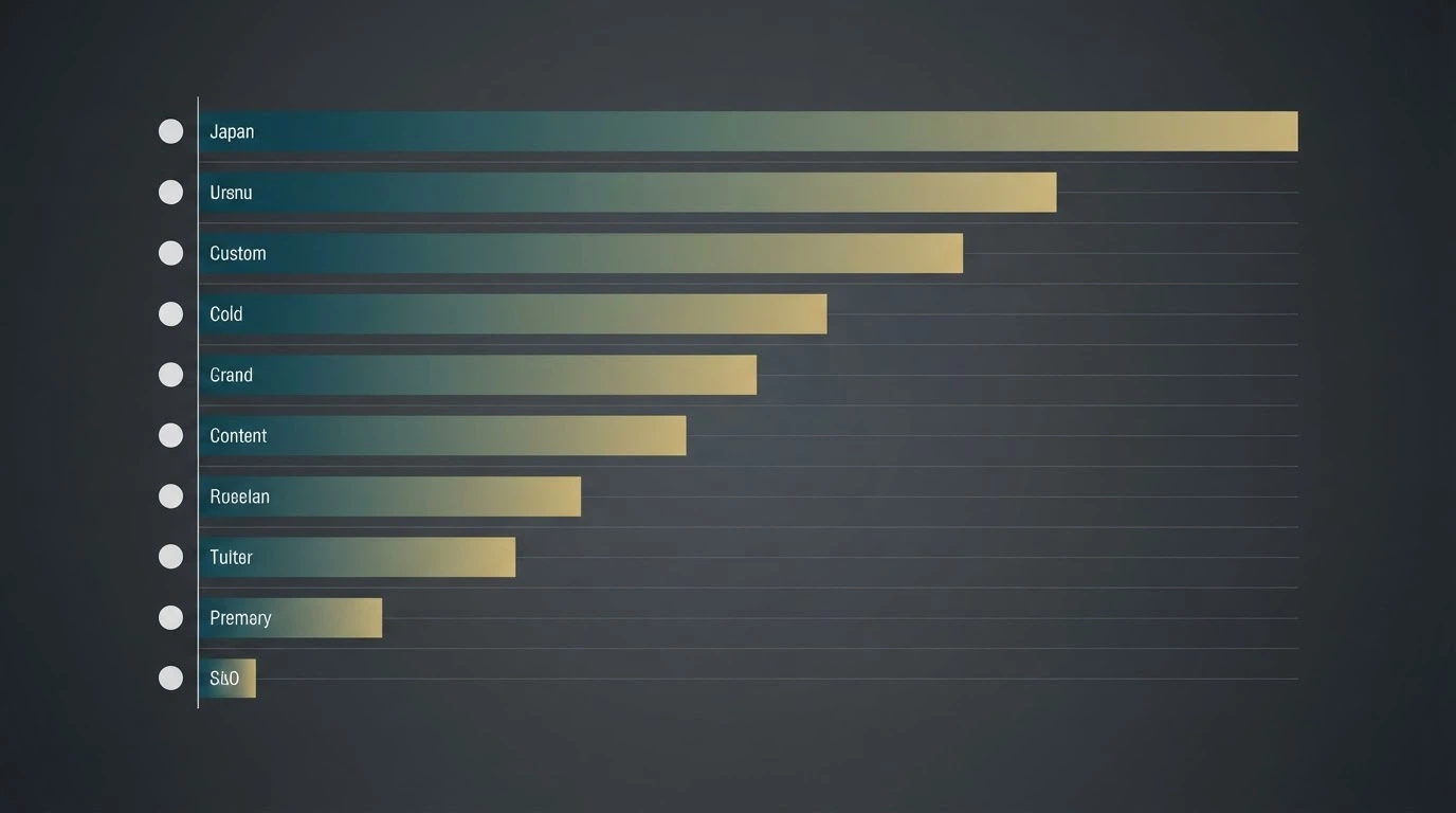 A clean table layout with operator names and key metrics, rendered as an abstract data-visualisation graphic